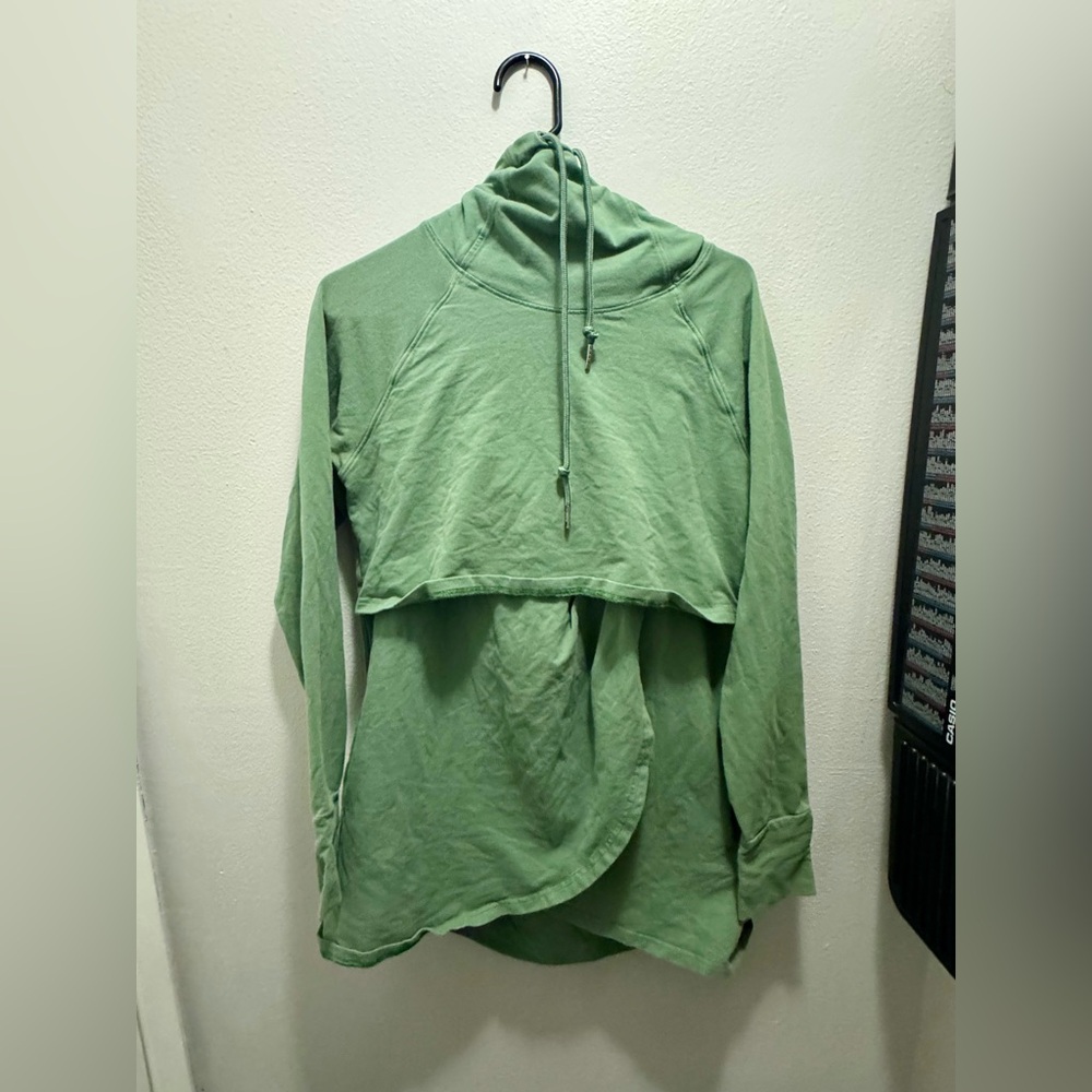 Green Nursing Hoodie fits like L Maternity